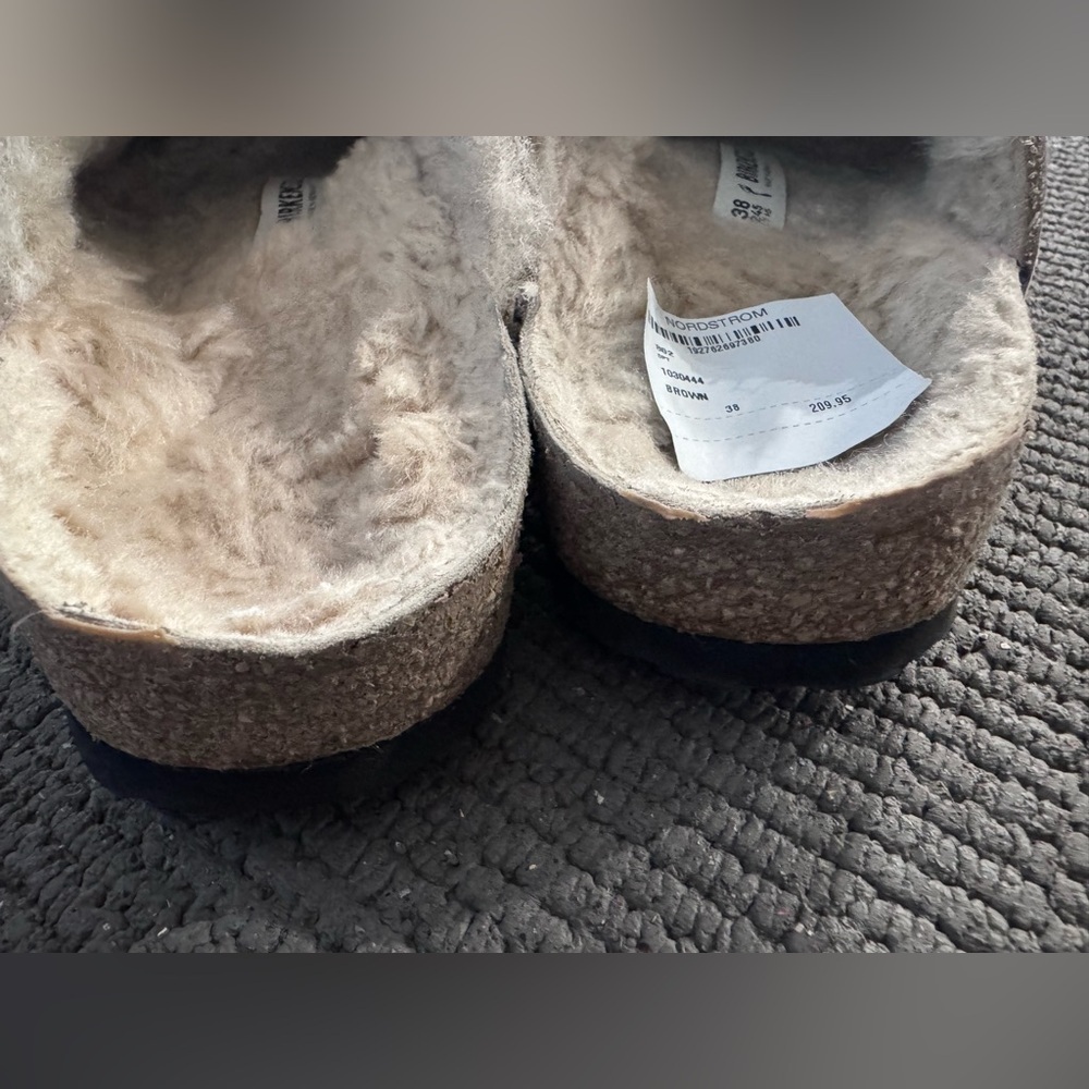 Birkenstock Women's Boston Big Buckle Shearling clogs size 38 - Picture 8 of 15